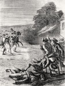 La escaramuza en Lexington, 1799 de English School
